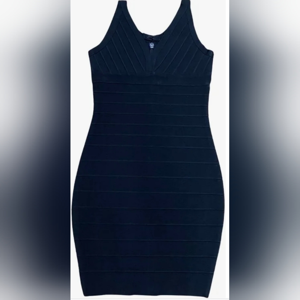 KATIE J NYC TWEEN V-NECK BANDAGE DRESS -